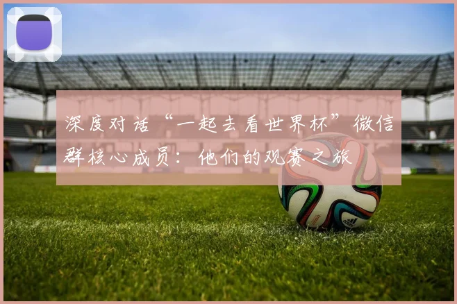 深度对话“一起去看世界杯”微信群核心成员：他们的观赛之旅